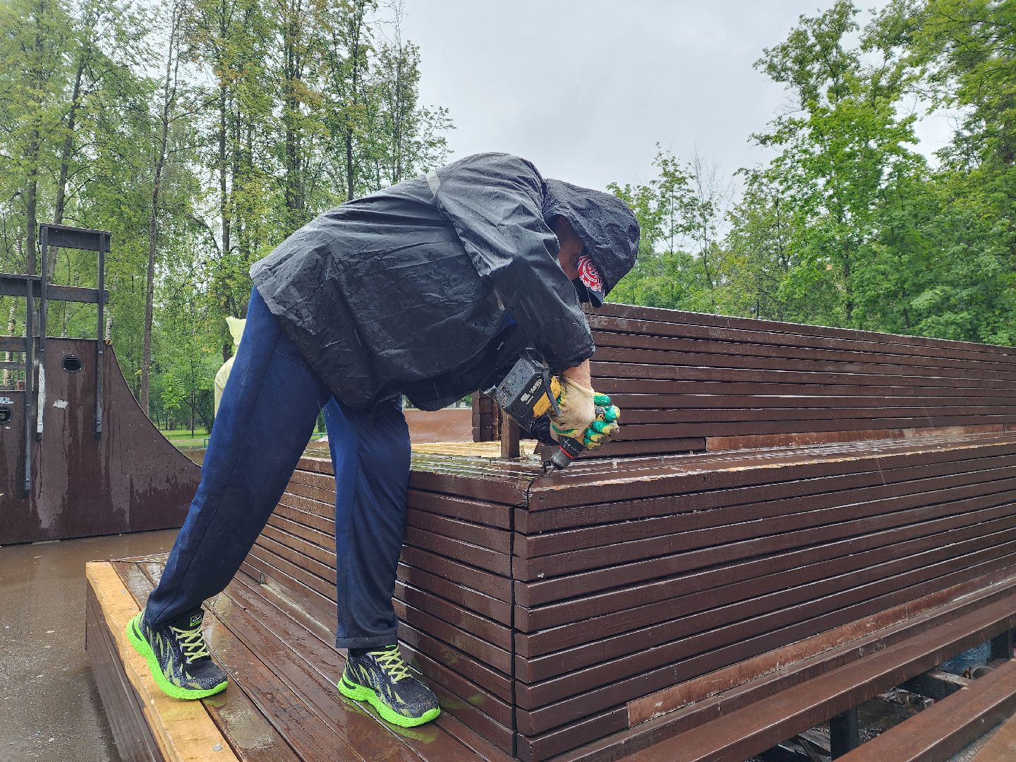 Центральный парк Пушкино , Благоустройство , скейт площадка,