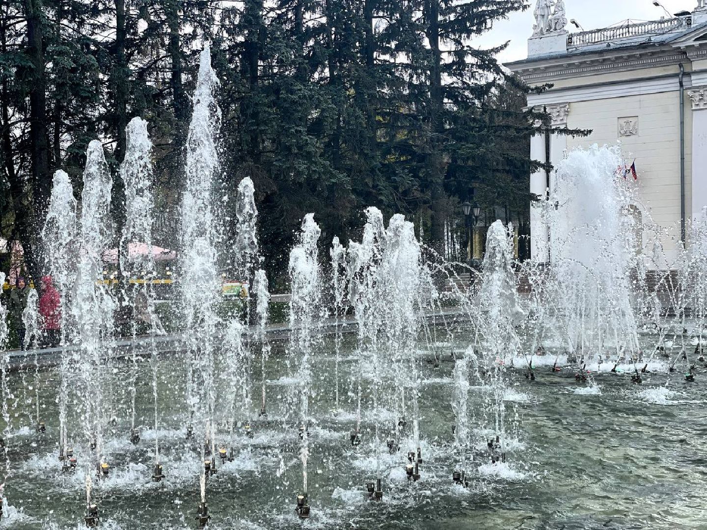 Сергиево-Посадский городской округ, Сергиев Посад, Фонтаны, Благоустройство, Весна