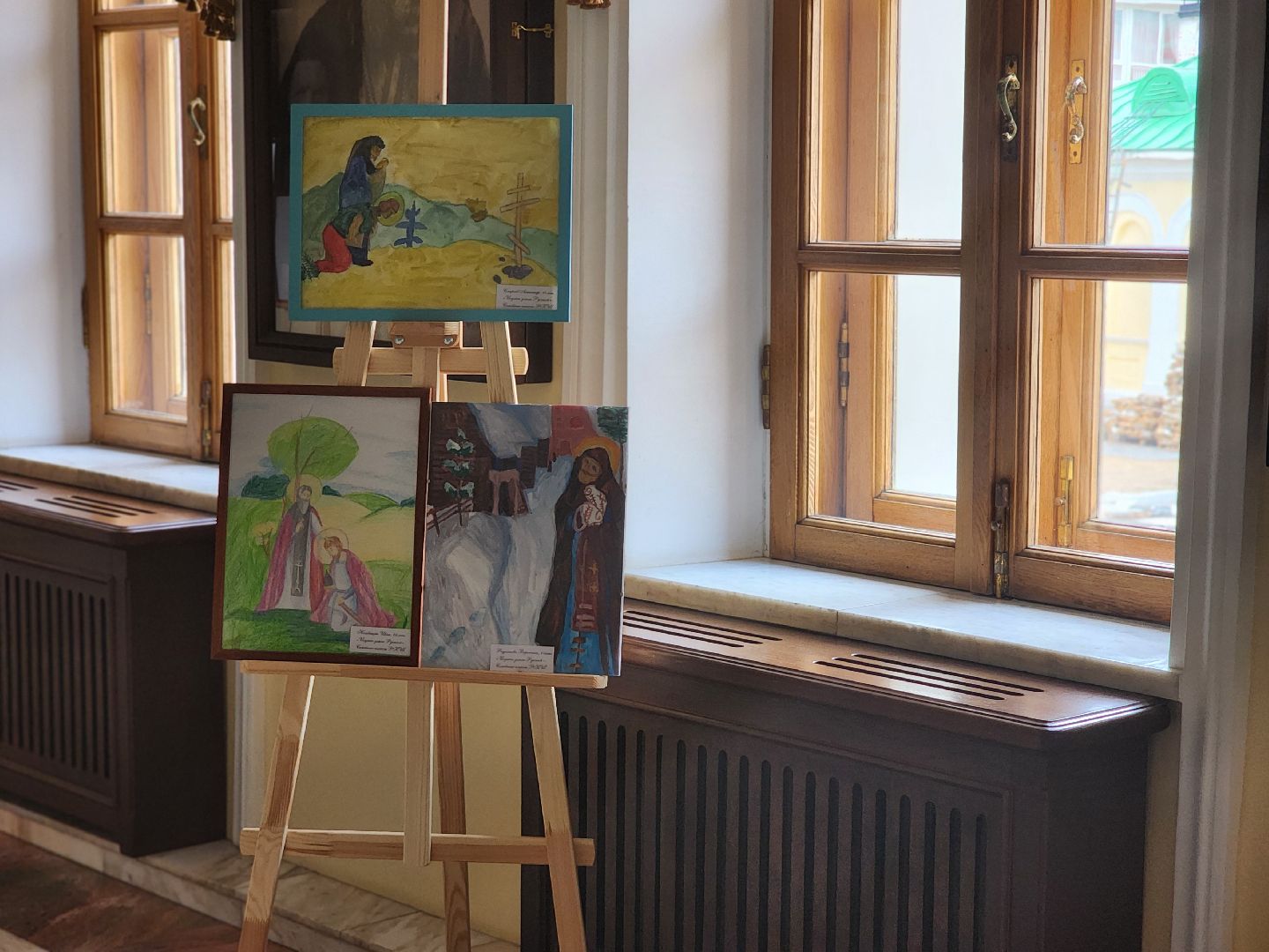 сергиев посад,  сергиево-посадский городской округ, московская духовная академия, выставка, воскресная школа, любовью и единением спасемся,