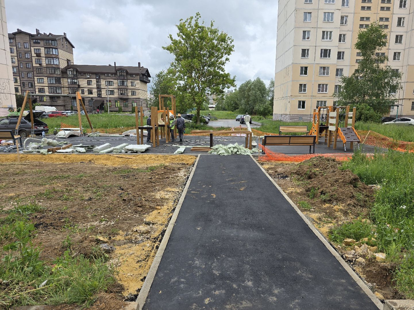 Коломна, детская площадка, установка детской площадки,