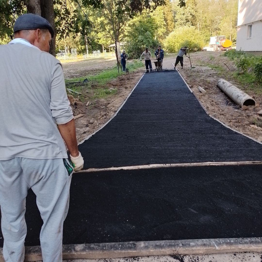 городской округ восход, асфальт, благоустройсво, программа губернатора, двор асфальт,