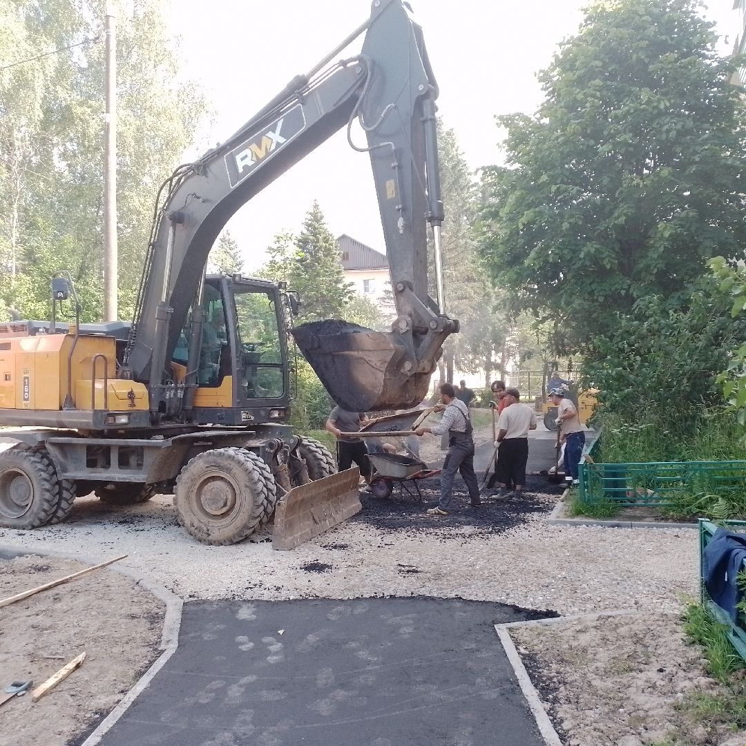 городской округ восход, асфальт, благоустройсво, программа губернатора, двор асфальт,