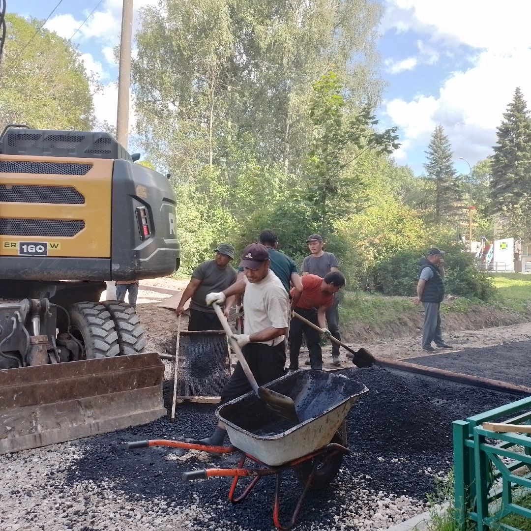 городской округ восход, асфальт, благоустройсво, программа губернатора, двор асфальт,
