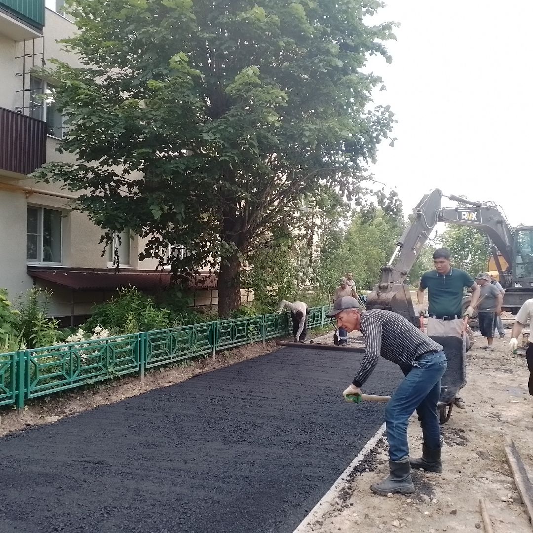 городской округ восход, асфальт, благоустройсво, программа губернатора, двор асфальт,