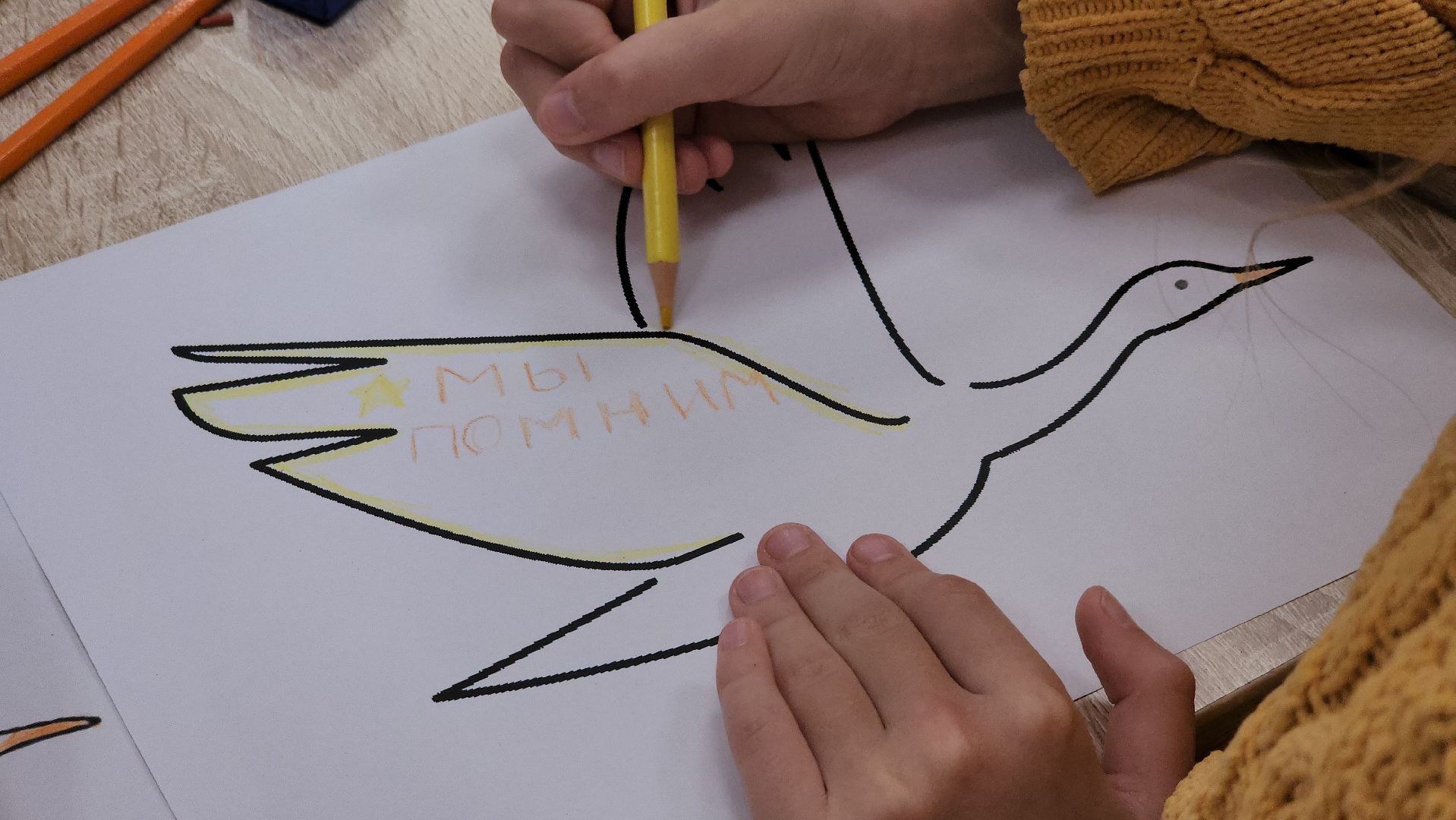 день памяти и скорби, журавли, дети, лагерь, школьный лагерь, лосино-петровский,