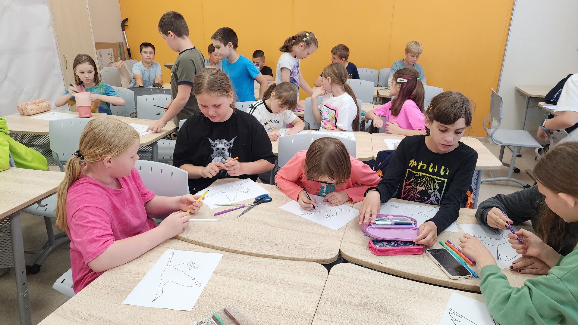 день памяти и скорби, журавли, дети, лагерь, школьный лагерь, лосино-петровский,