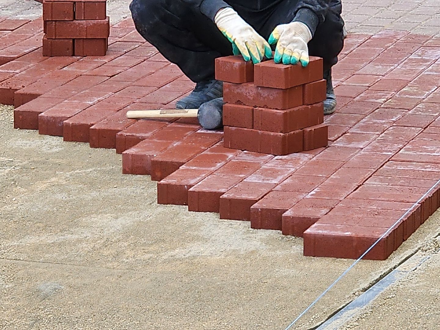 сергиев посад, скитские пруды, благоустройство, ремонт дорожки, замена брусчатки,