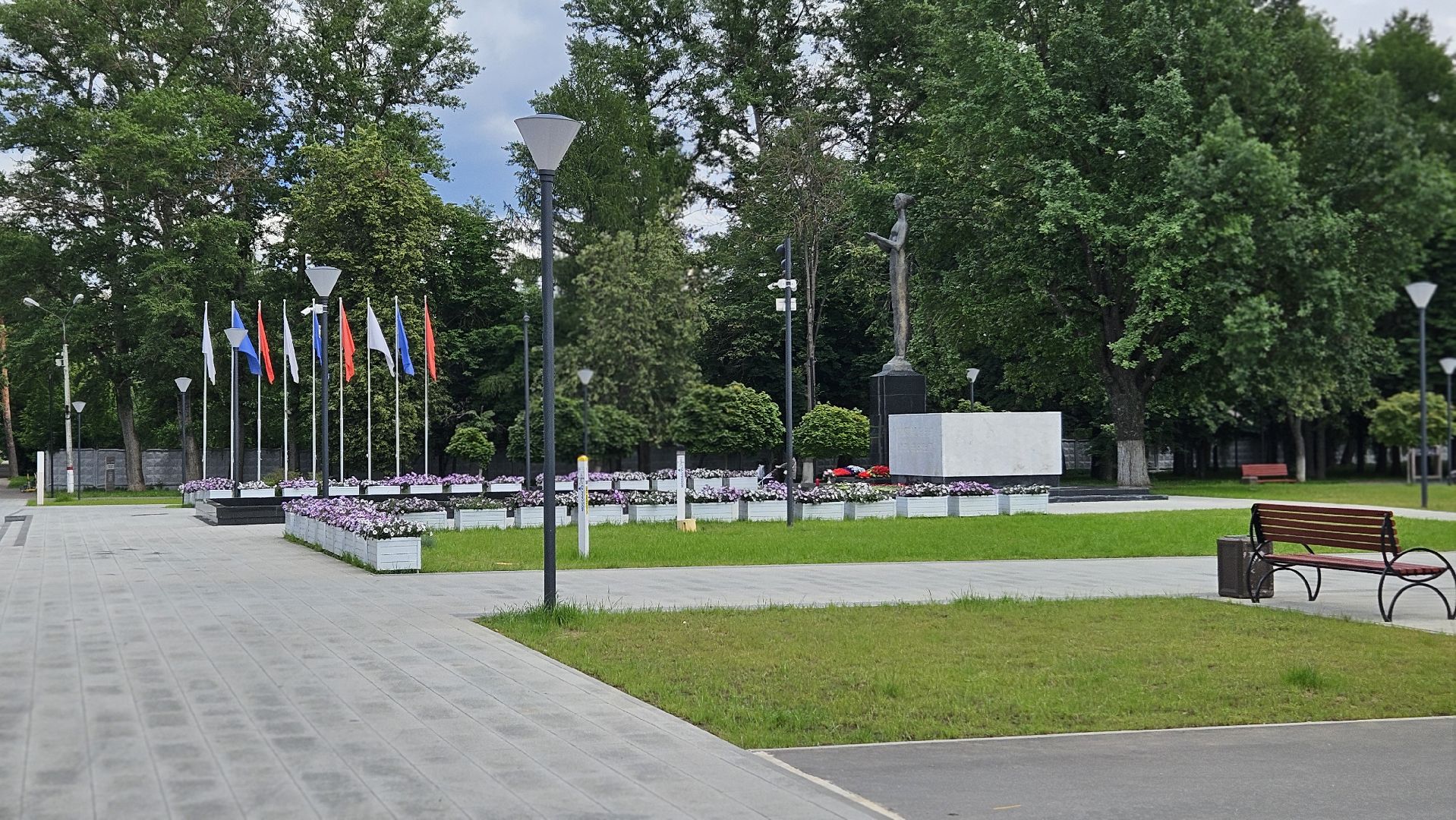 цветы, озеленение, жуковский, вечный огонь,
