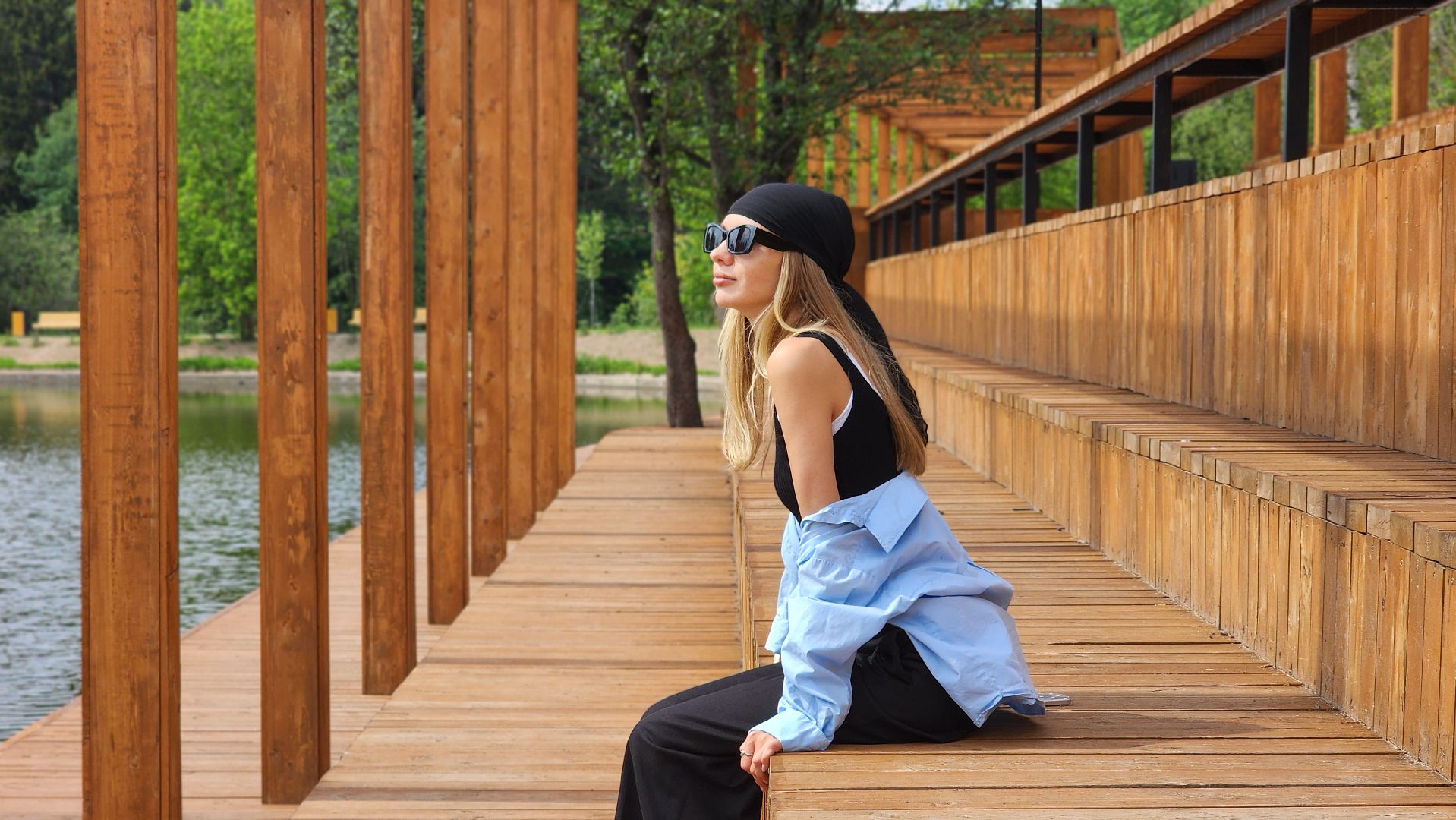 благоустрйоство, набережная, лосино-петровский,