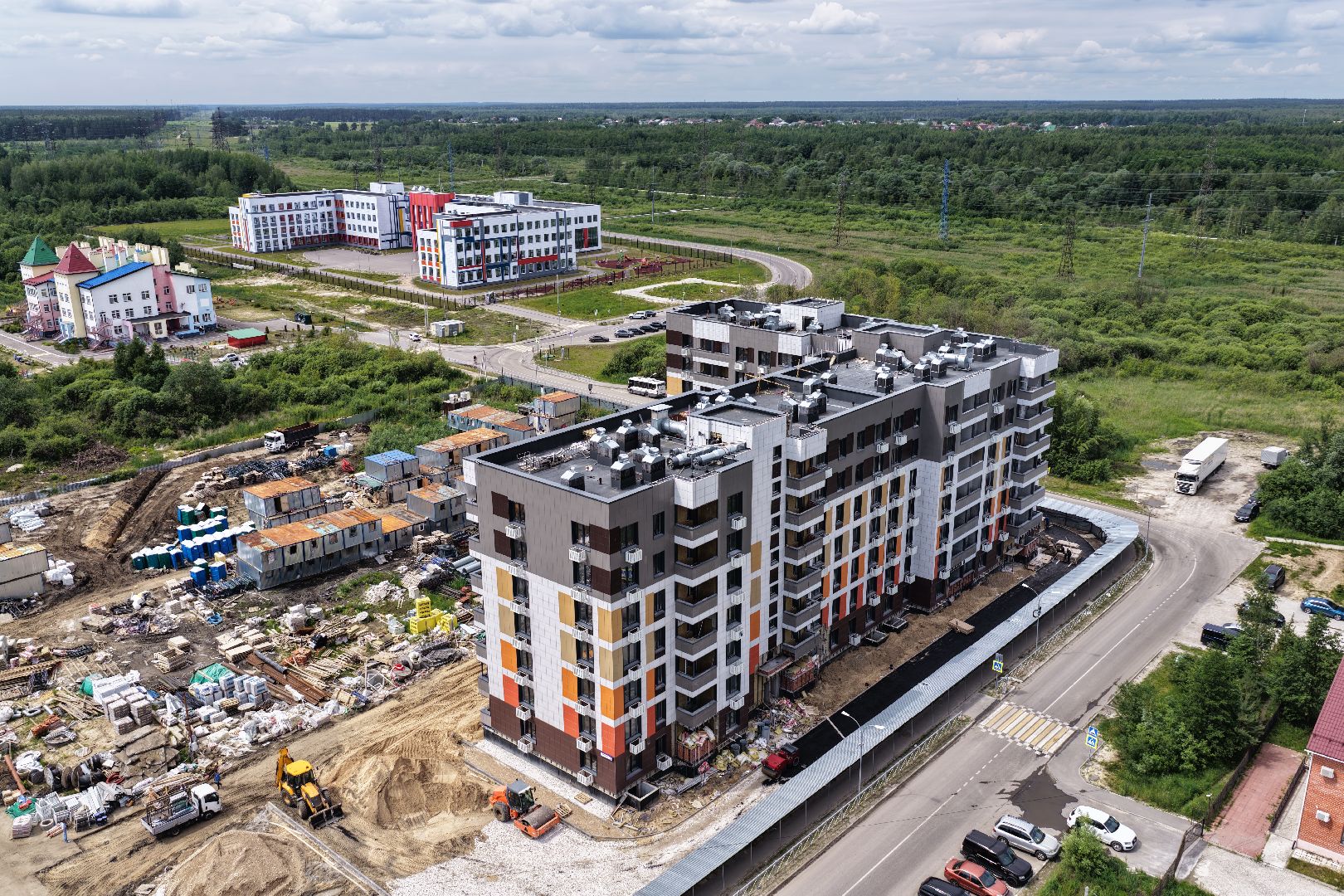 видео с коптера, дом для переселенцев в шатуре, переселенец из аварийного жилья,