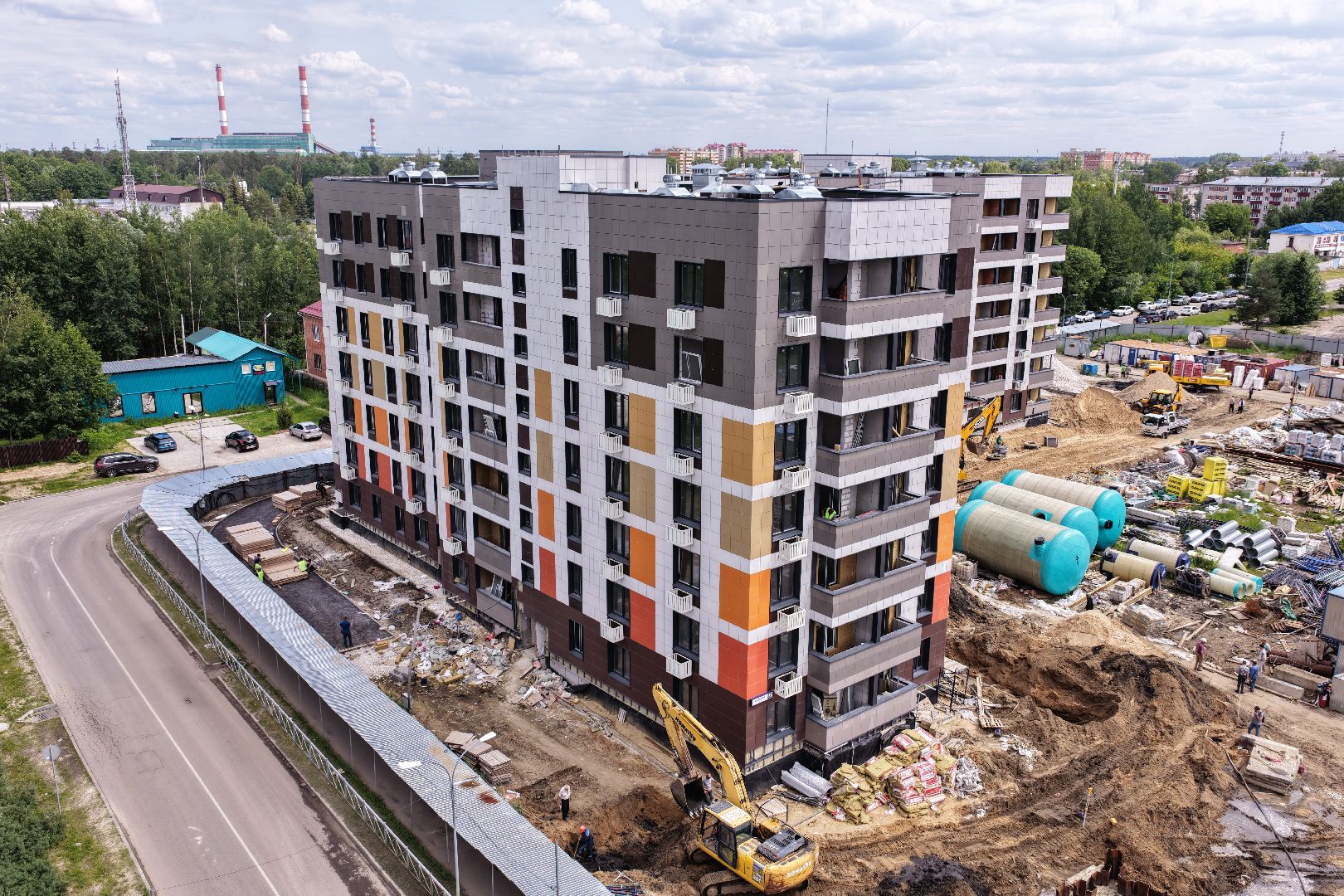 видео с коптера, дом для переселенцев в шатуре, переселенец из аварийного жилья,