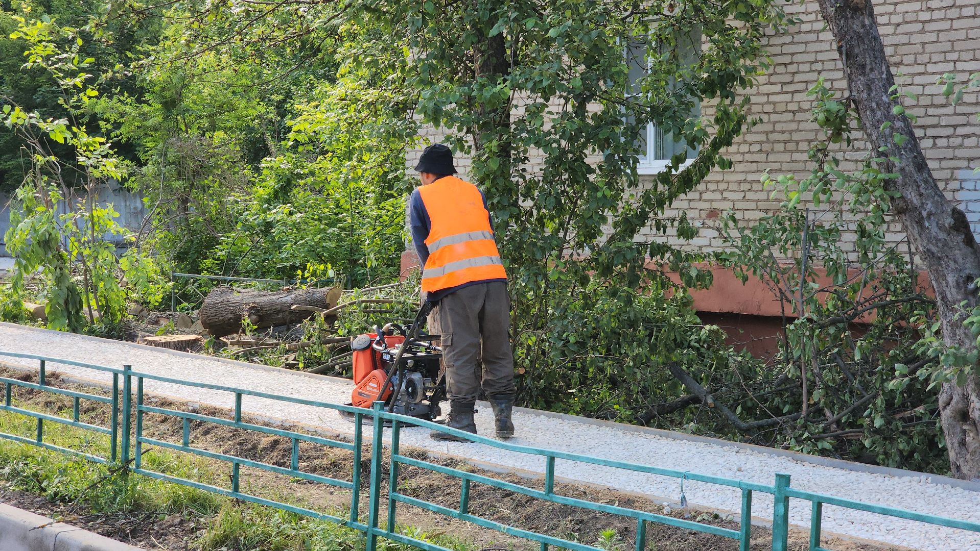 подготовительные работы, Подготовка к асфальтированию , благоустройство 2025, Лобня,