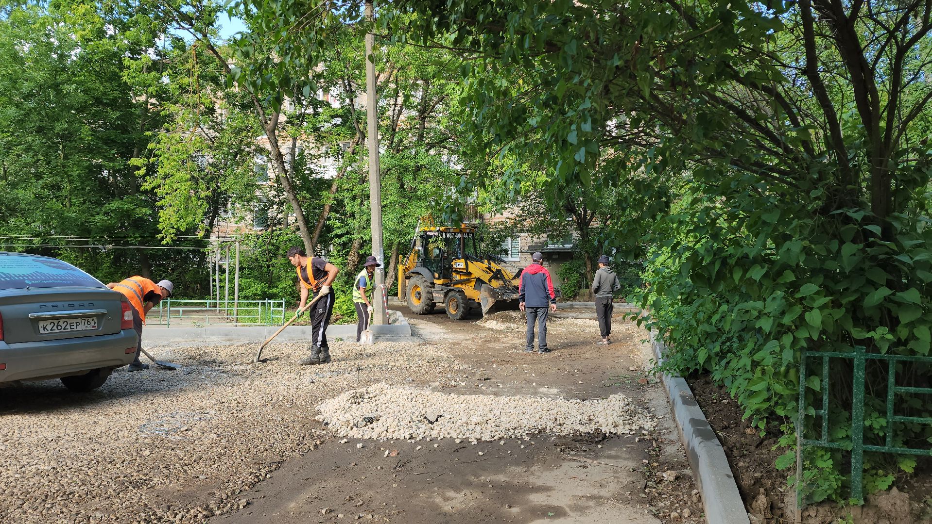 подготовительные работы, Подготовка к асфальтированию , благоустройство 2025, Лобня,