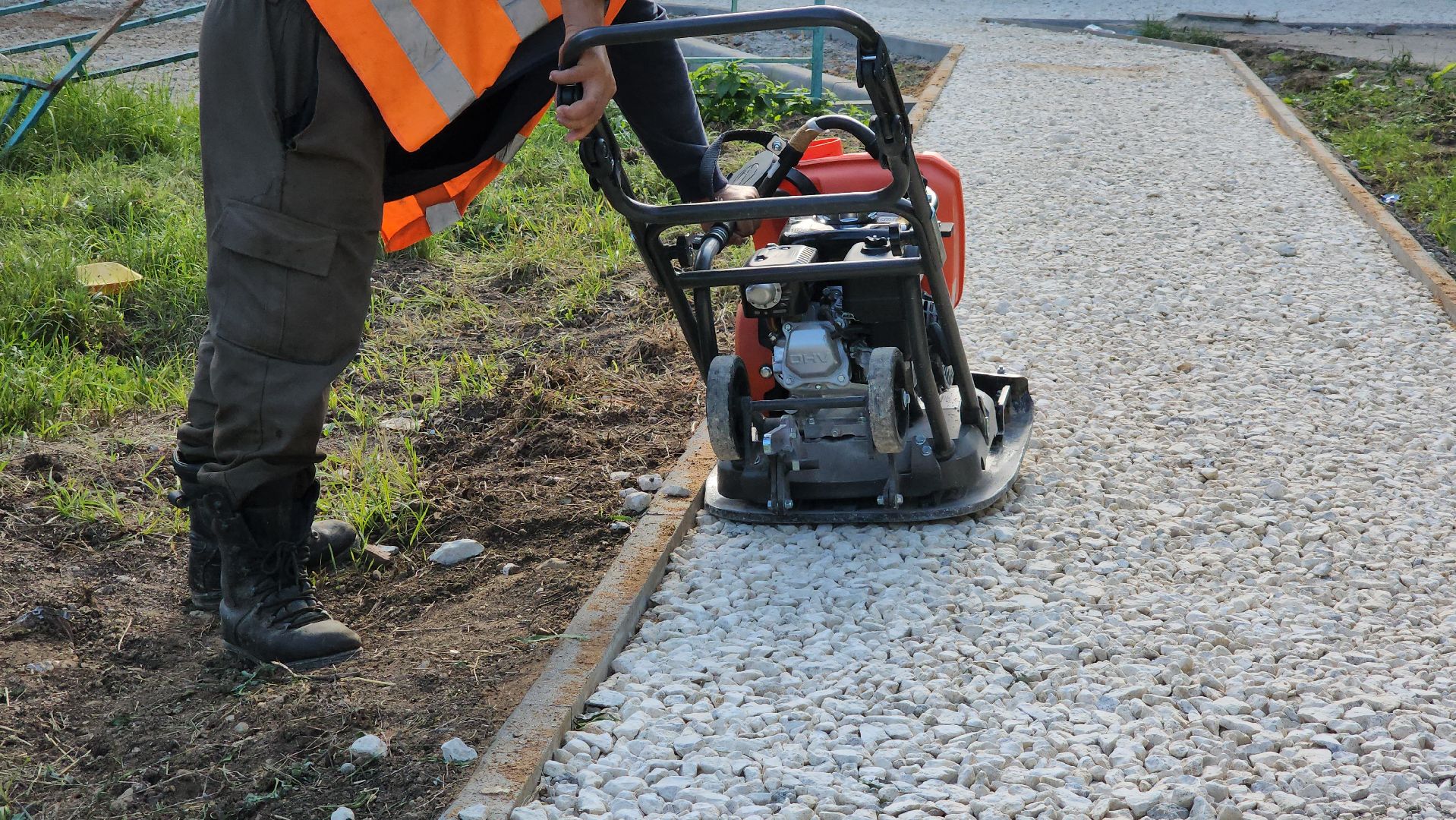подготовительные работы, Подготовка к асфальтированию , благоустройство 2025, Лобня,