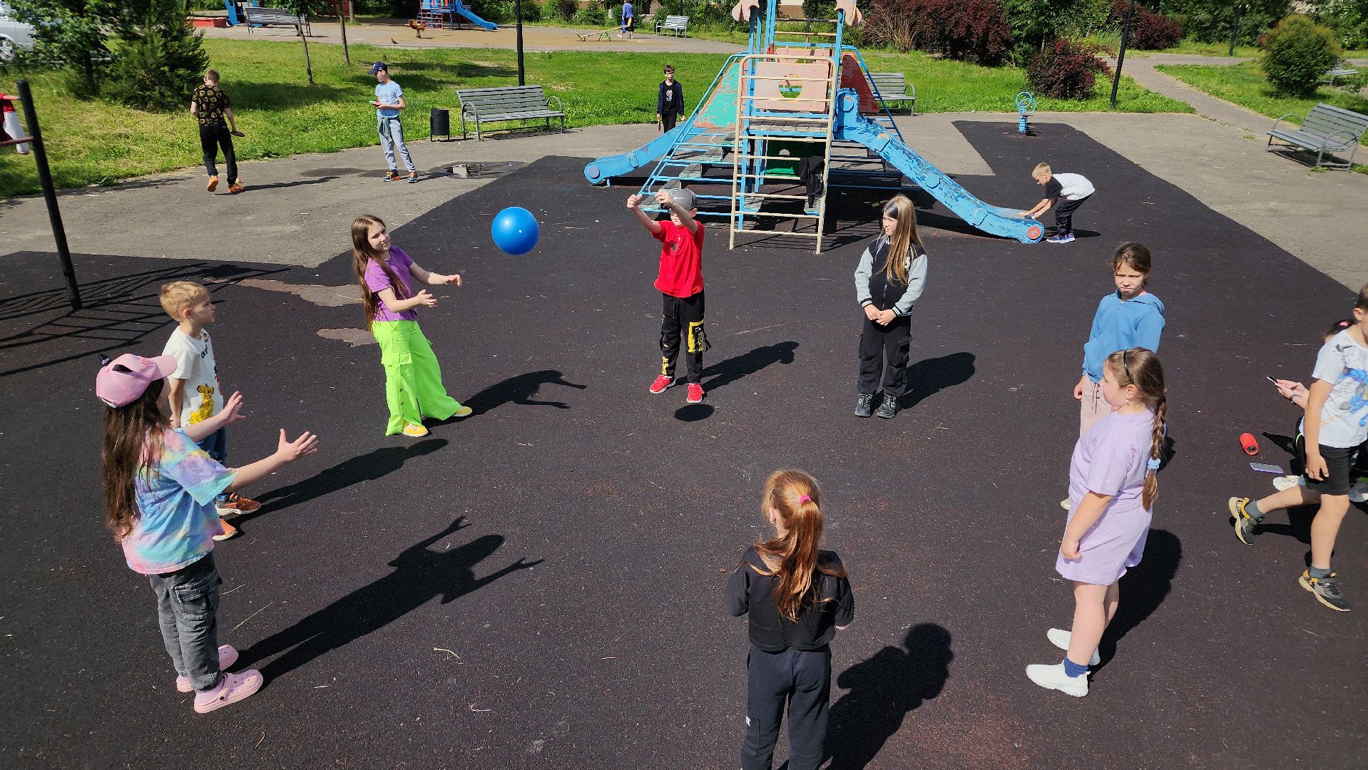 дети, зарядка, лето, каникулы, лосино-петровский,