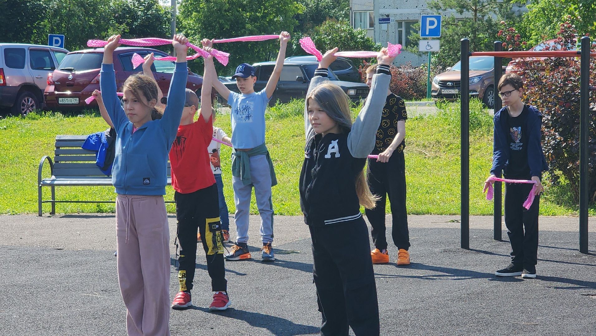 дети, зарядка, лето, каникулы, лосино-петровский,