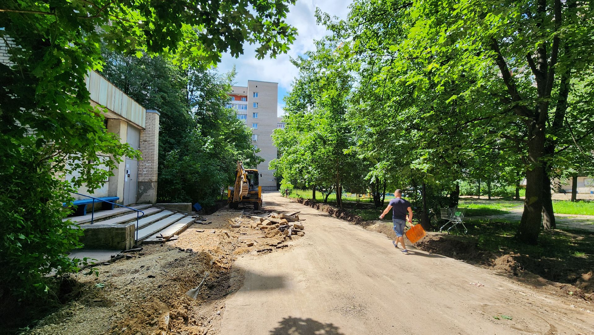 комплексное благоустройство двора, лесной бульвар протвино, комфортный город,