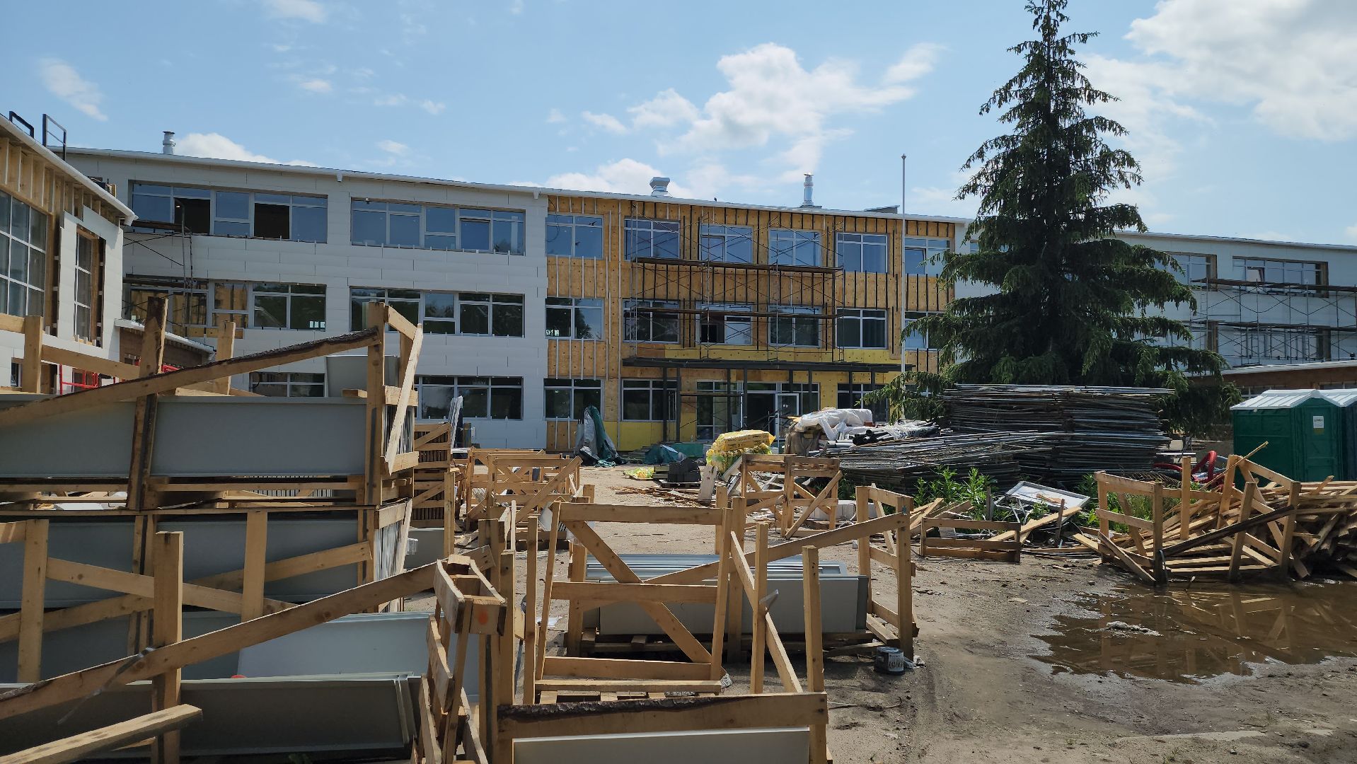 луховицы, капитальный ремонт, капитальный ремонт школы, фруктовская школа,