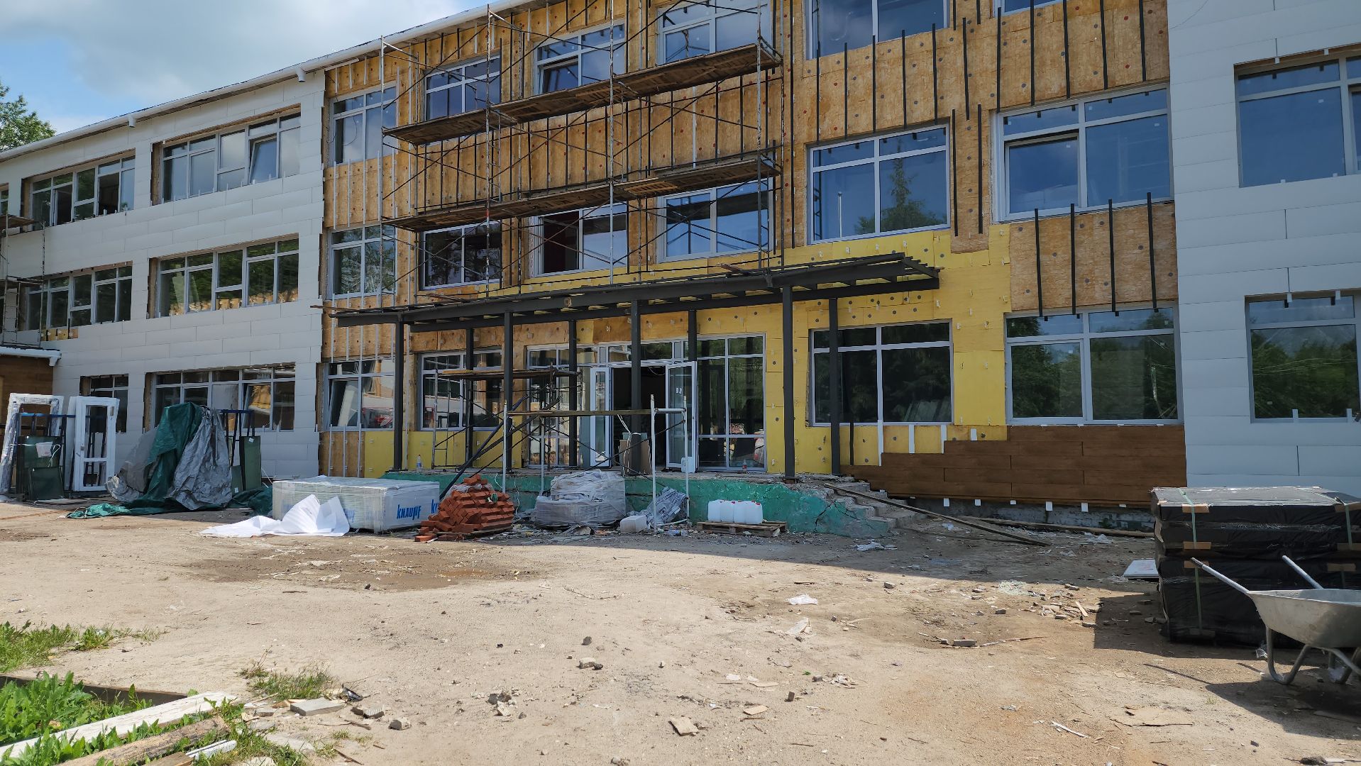 луховицы, капитальный ремонт, капитальный ремонт школы, фруктовская школа,