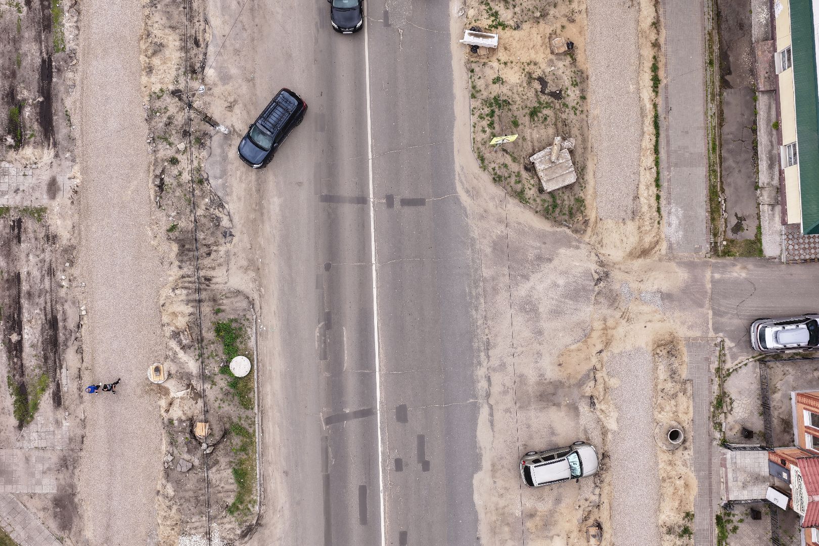 видео с коптера, капремонт проспекта Ильича, дороги в шатуре,