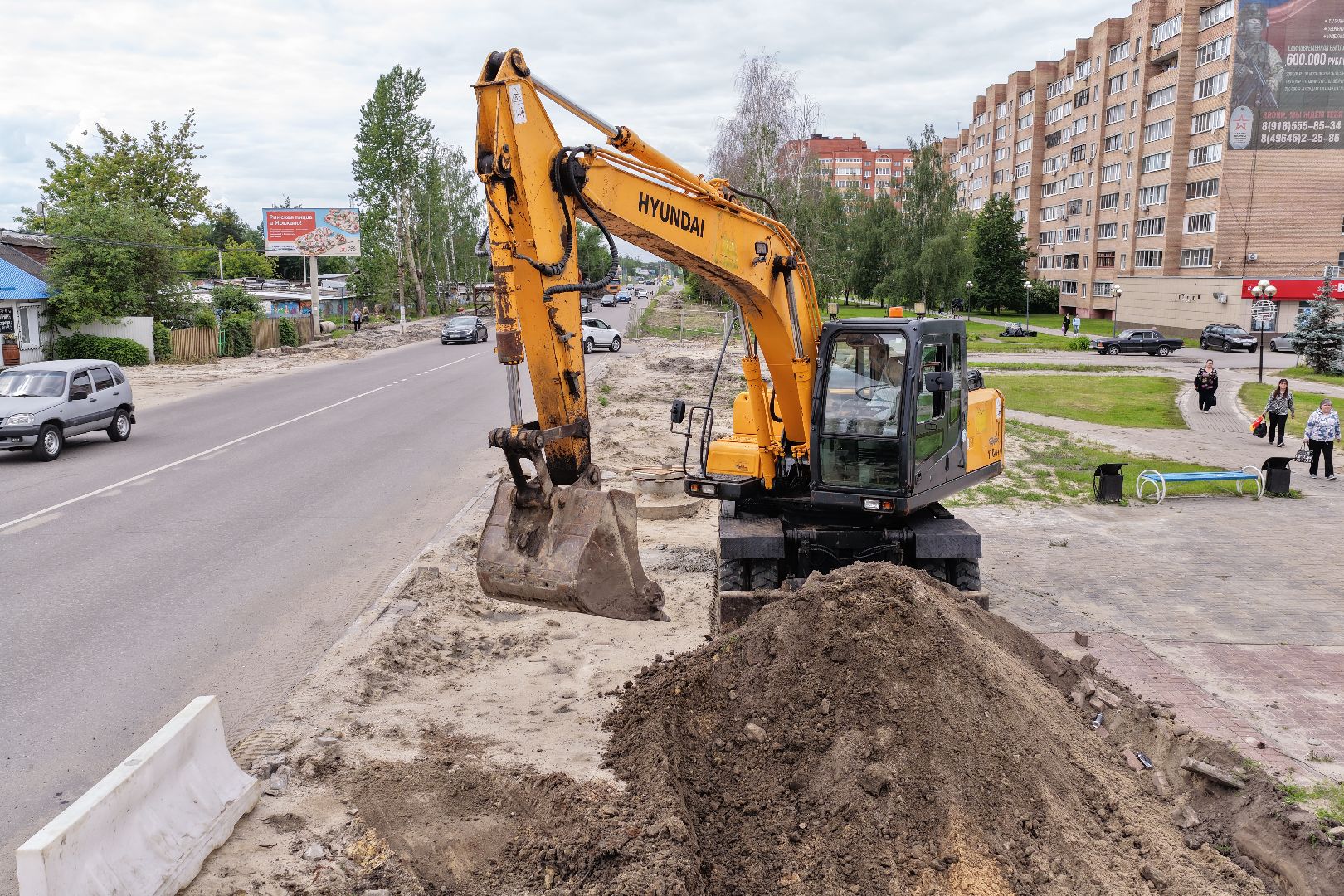 видео с коптера, капремонт проспекта Ильича, дороги в шатуре,