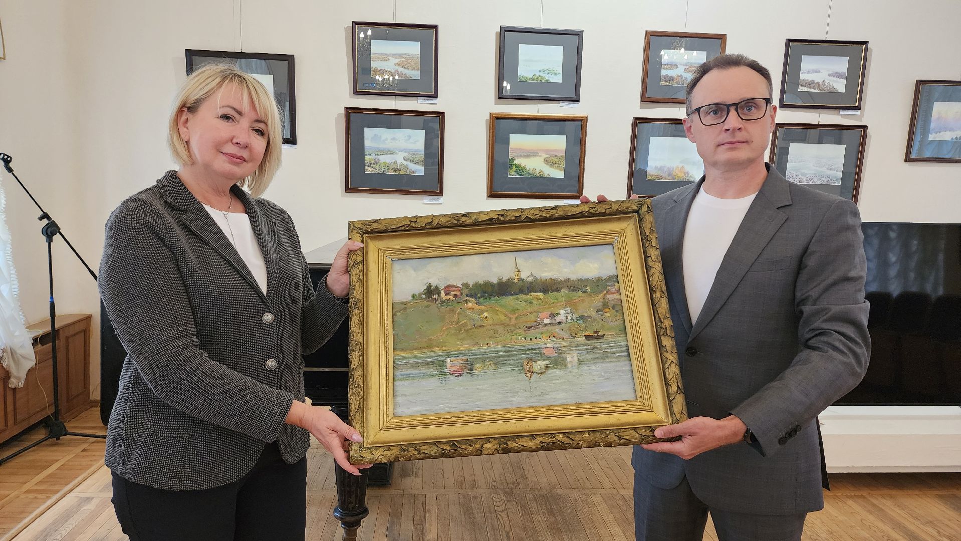 кашира, благотворители, экспонат , дар музею, картина, краеведческий музей, история,