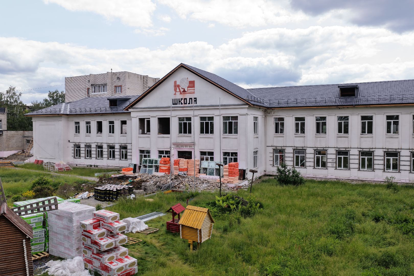 видео с коптера, школа 2 в шатуре, образование в шатуре,