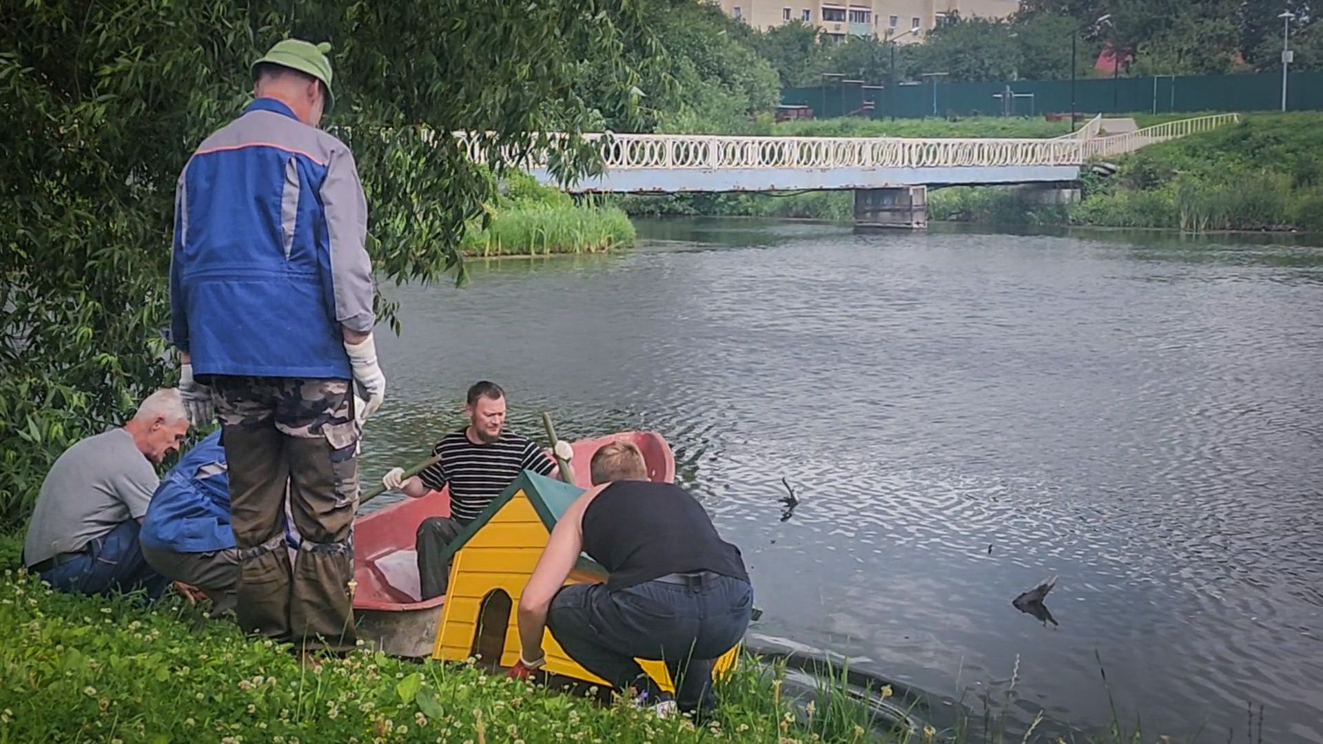 бронницы, плавучие домики для птиц, утиные домики в бронницах,