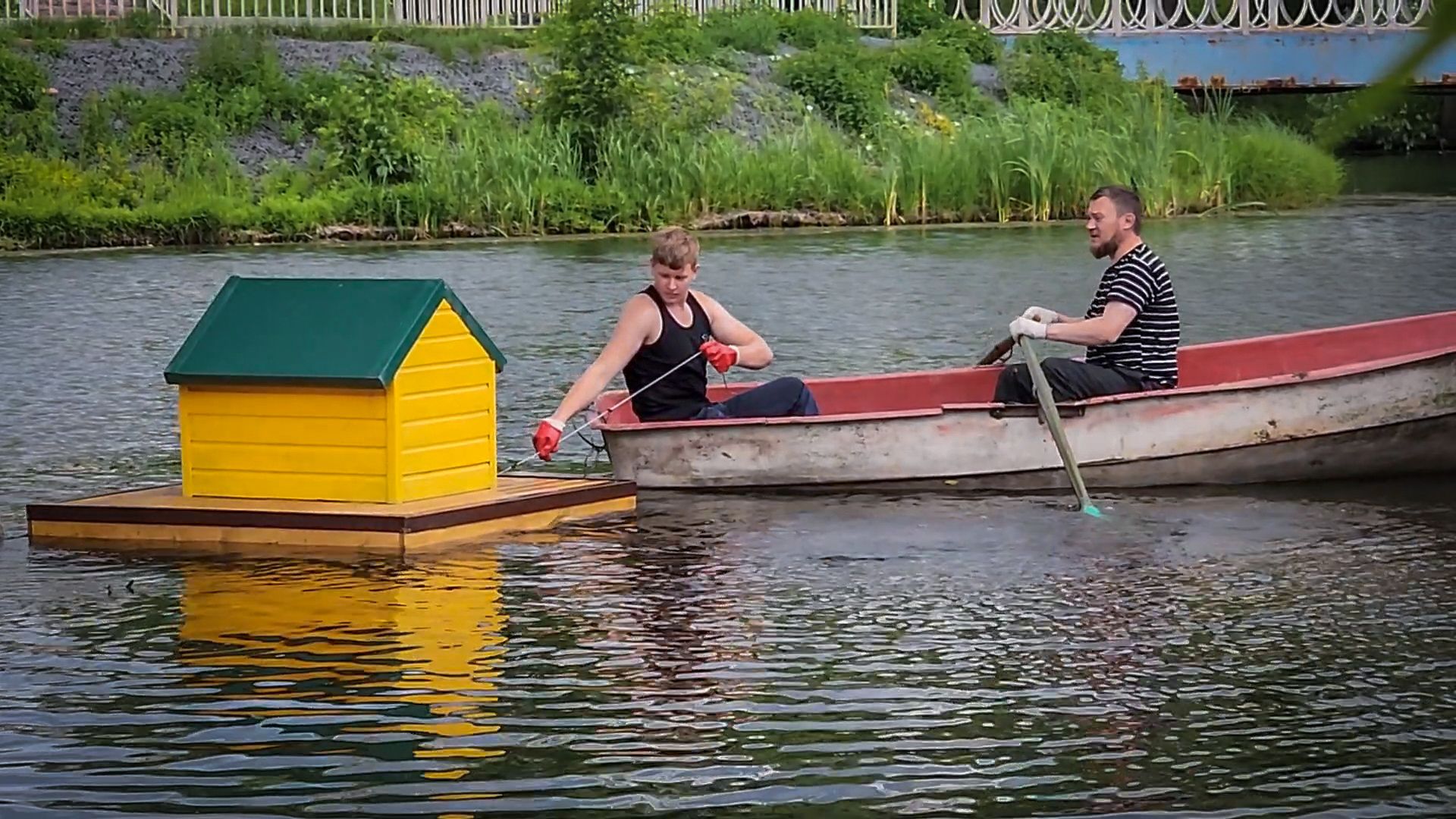 бронницы, плавучие домики для птиц, утиные домики в бронницах,