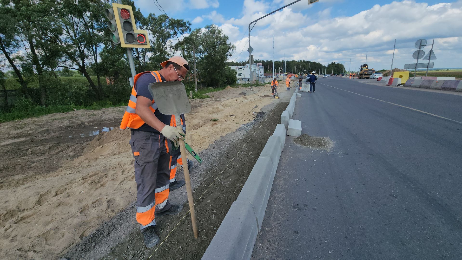 трасса серпухов-протвино, деревня калиново, строительство дороги, расширение трассы, шумозащитные экраны,