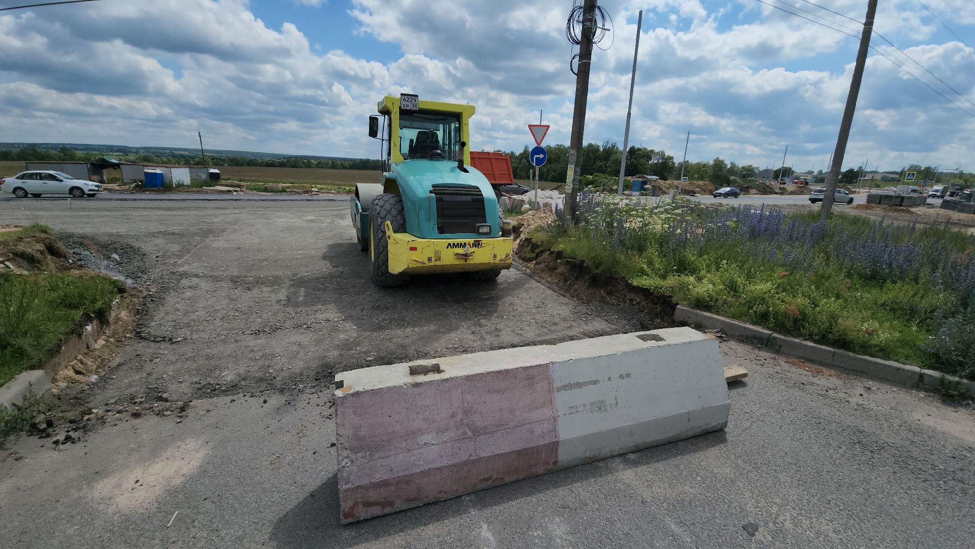 трасса серпухов-протвино, деревня калиново, строительство дороги, расширение трассы, шумозащитные экраны,
