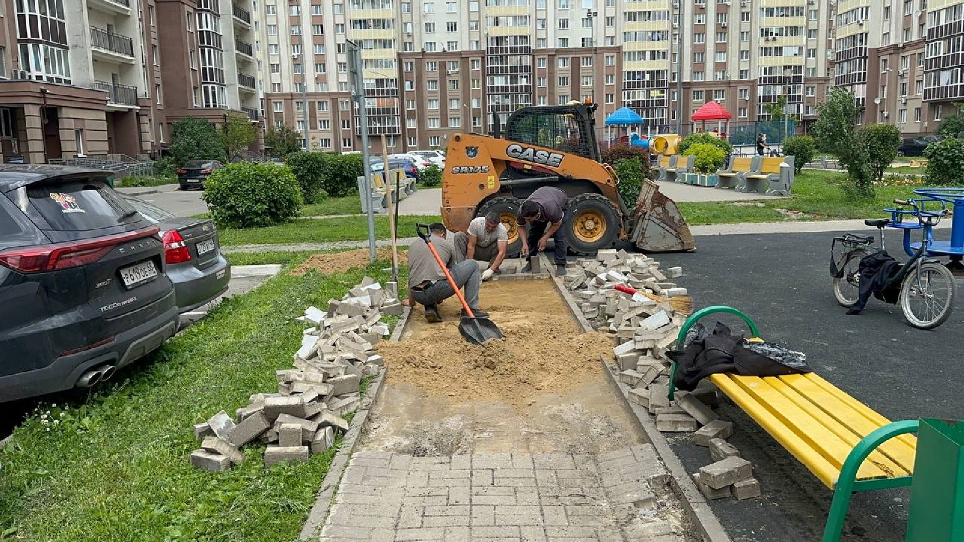 благоустойство, домодедово,