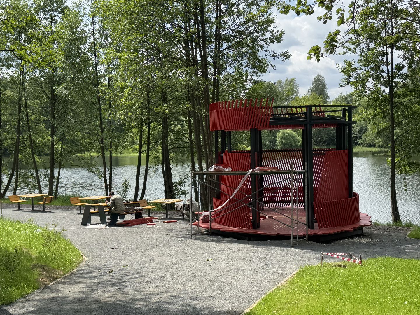 балашиха, кучинский лесопарк, благоустройство, первый этап,