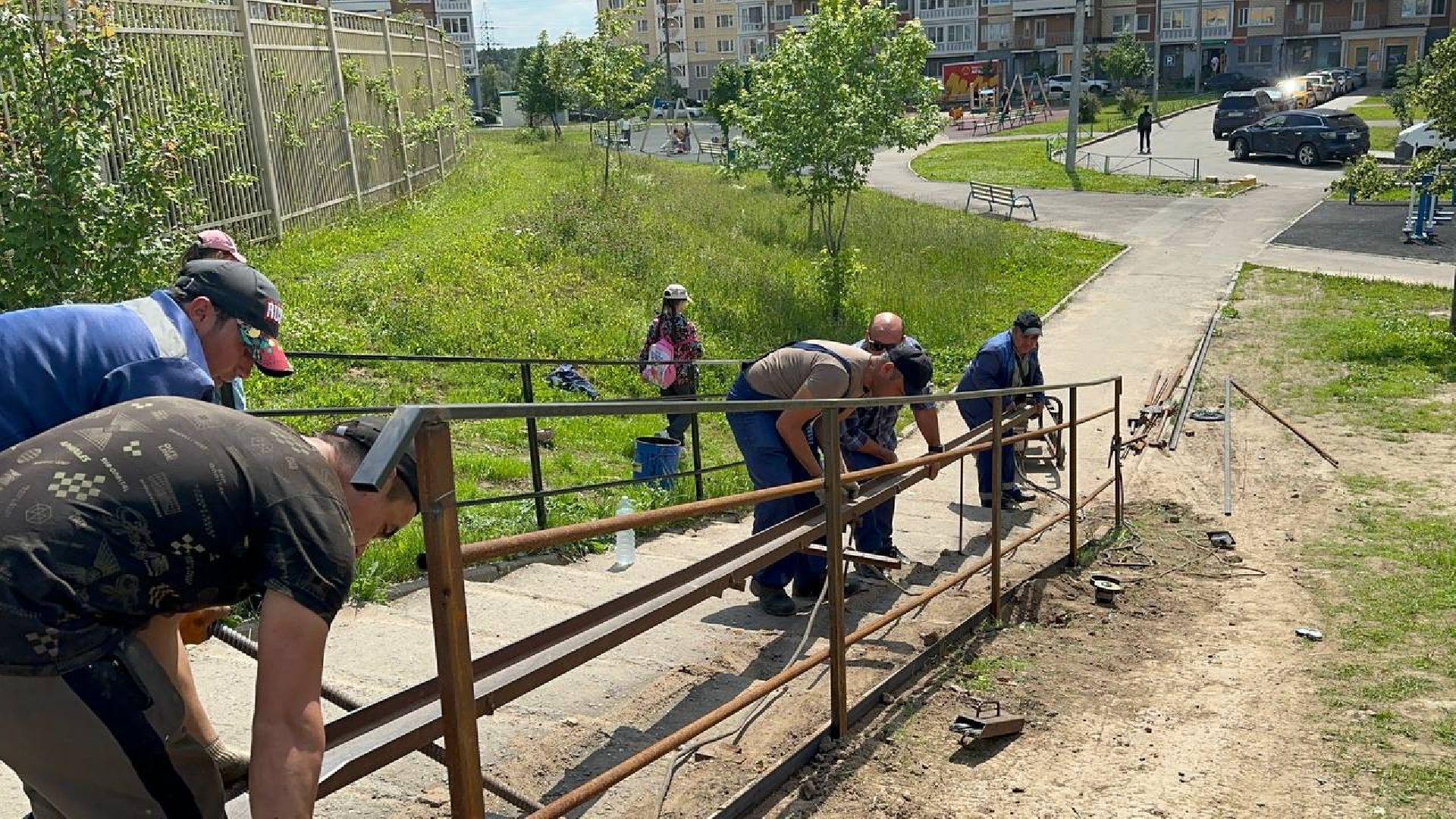 благоустройство, домодедово,