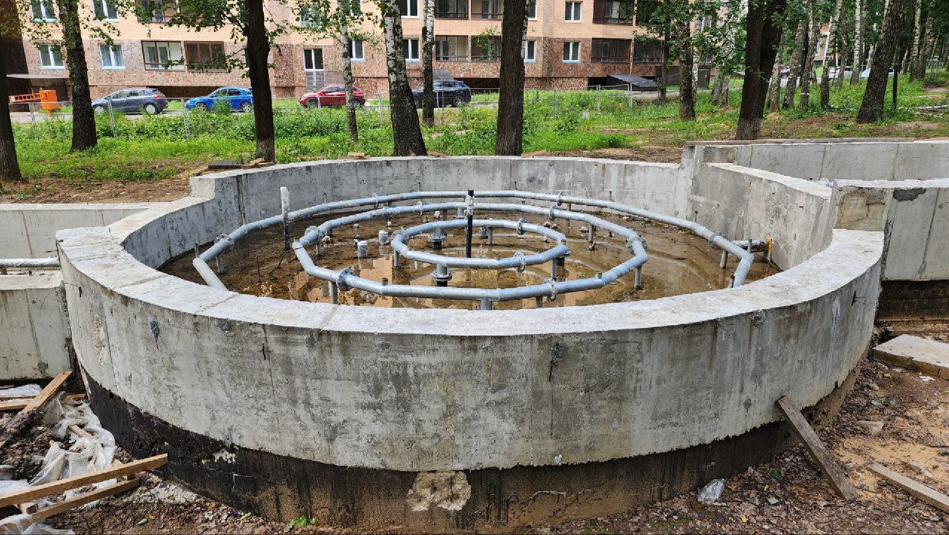 Дмитров, Парк Березовая роща, Фонтанный комплекс, Минблаго,