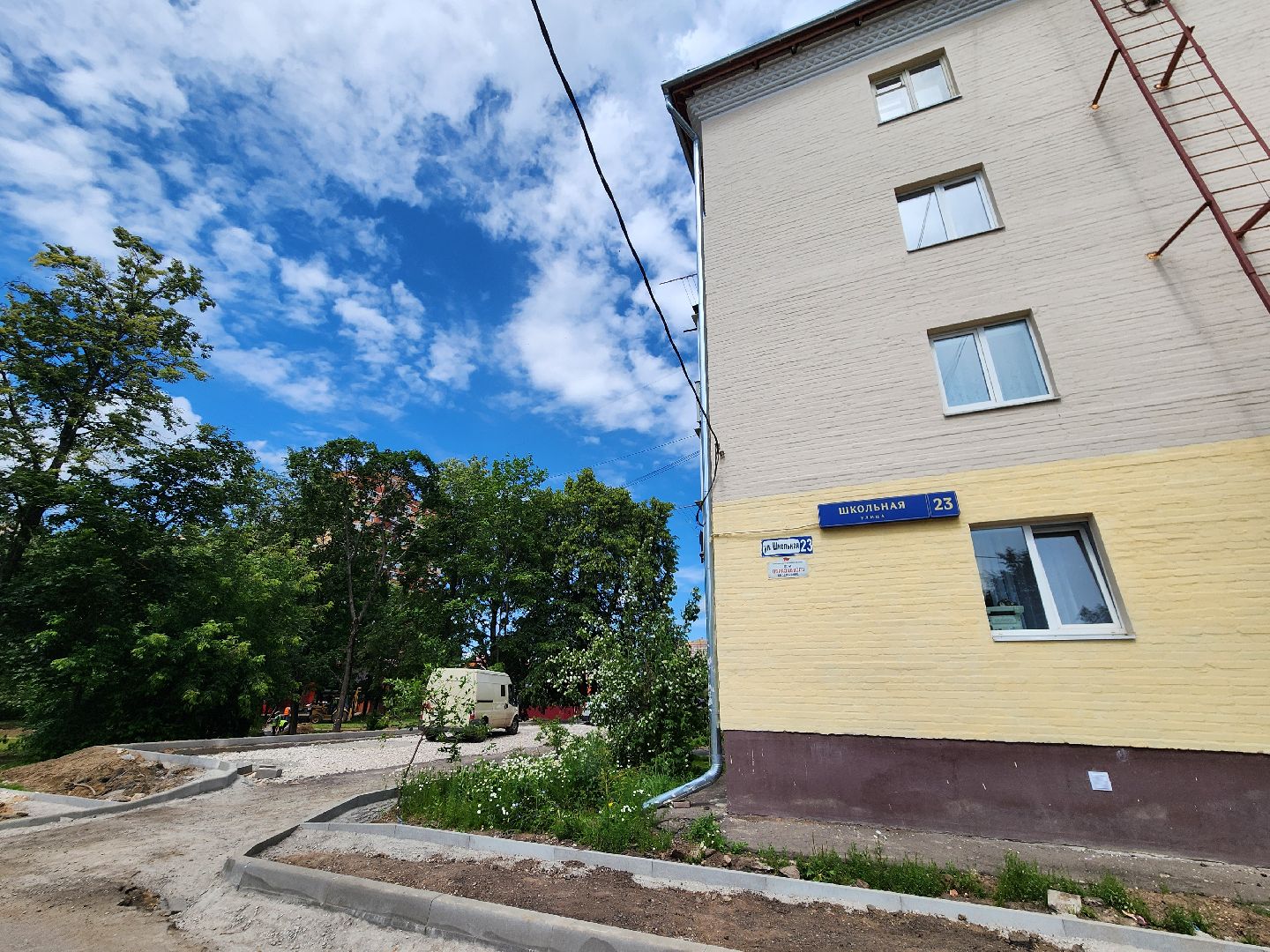 благоустройство, пушкинский городской округ, ивантеевка, благоустройство двора, бордюр, парковка,