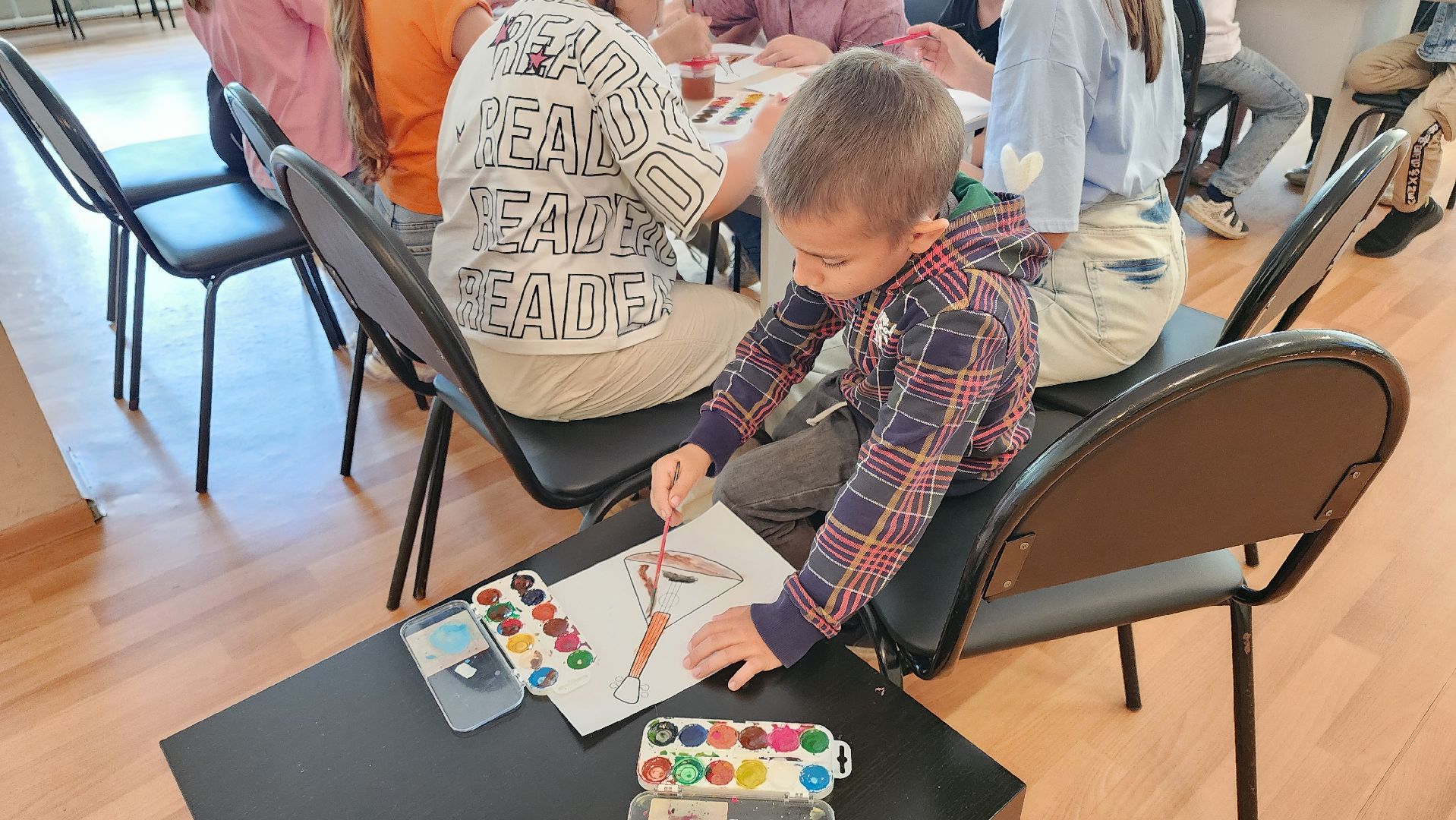 кашира, дети, лагерь, библиотека, балалайка, народные инструменты,