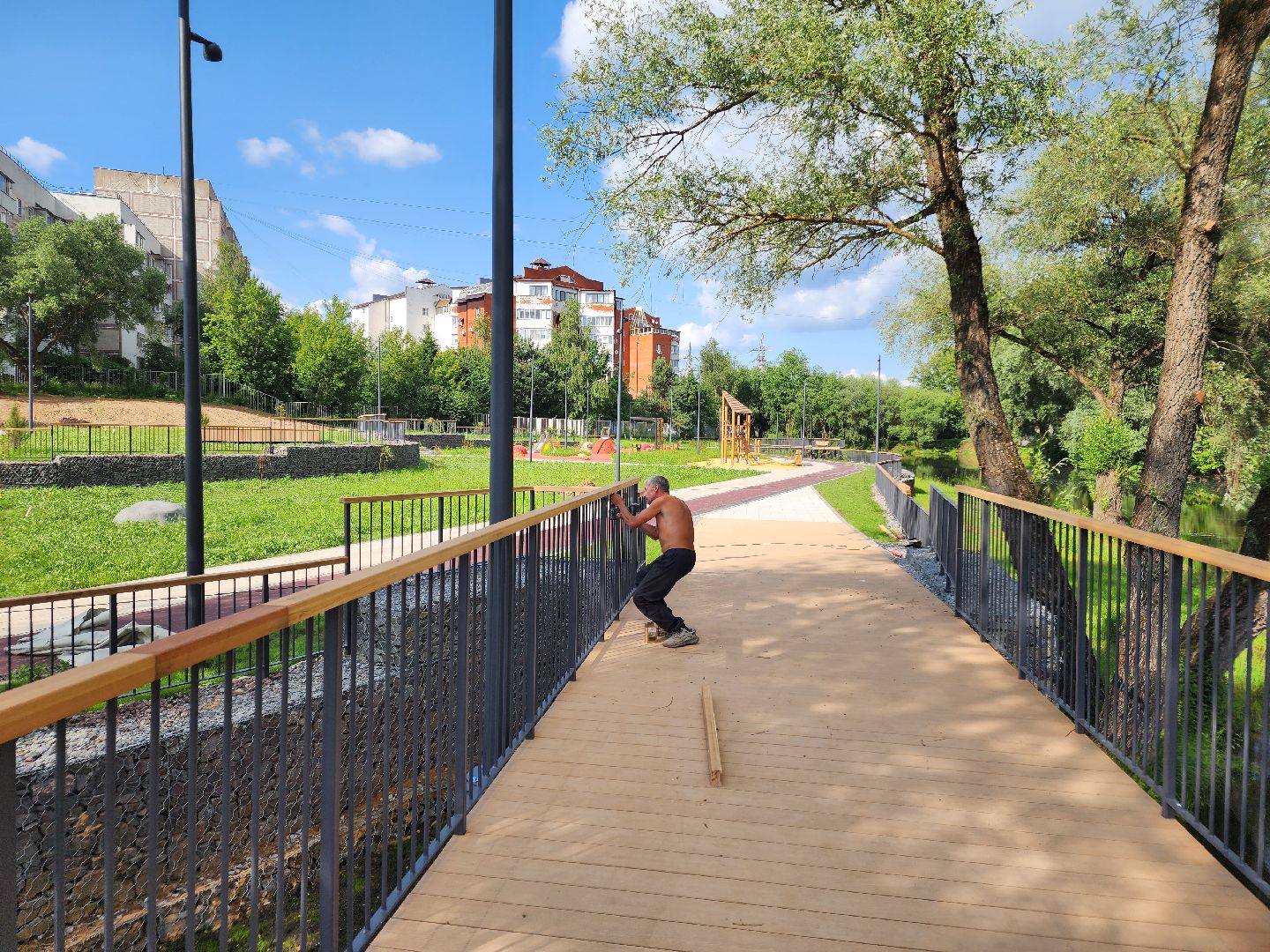 чехов, улица береговая,  набережная реки теребенка, благоустройство, реконструкция, обновление, пешеходные дорожки, прогулочные зоны, тропинки, тротуары, детские и спортивные площадки, пляж, велосипедные дорожки,инженерные сети, госпрограмма московской области, формирование комфортной городской среды,