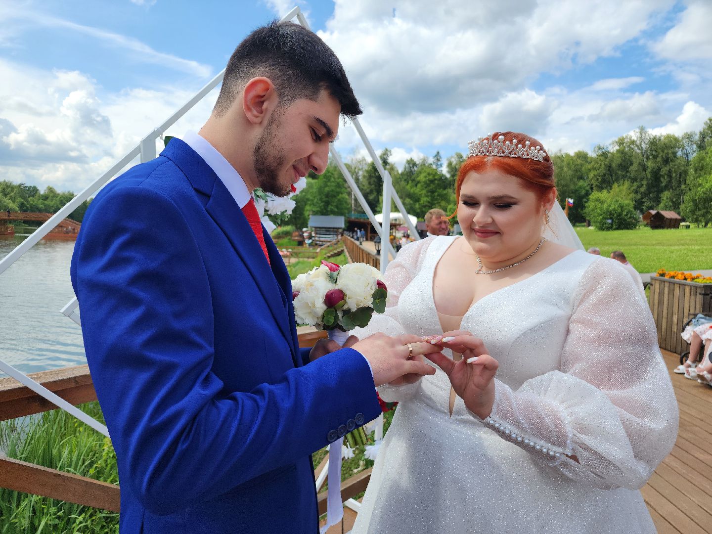 фрязино, гребнево, свадьба в парке, бракосочетание, молодожены,