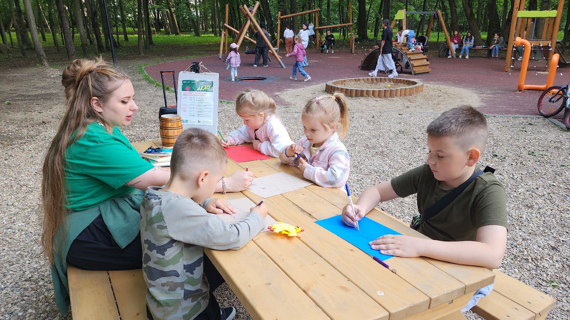 парки подмосковья, лето в парке, дети, лосино-петровский,