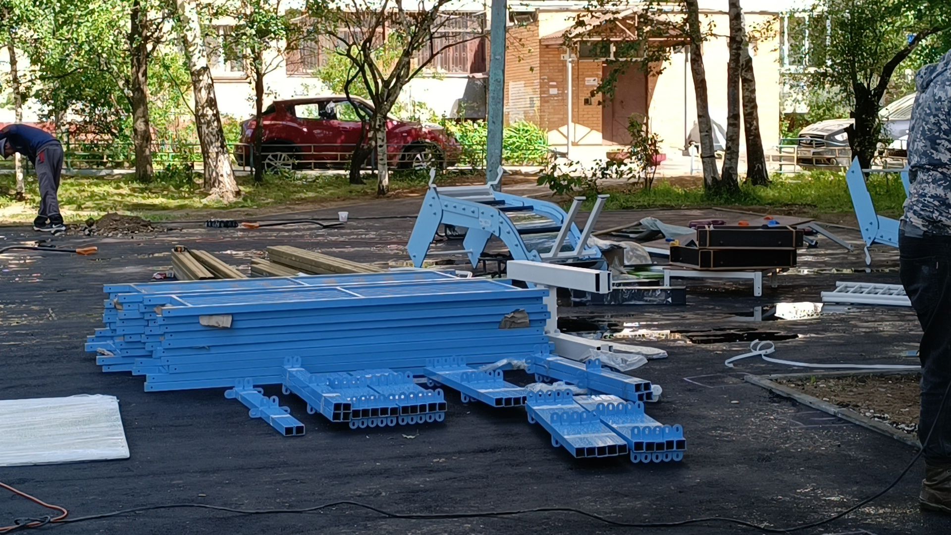 детская  площадка, лобня, двор,