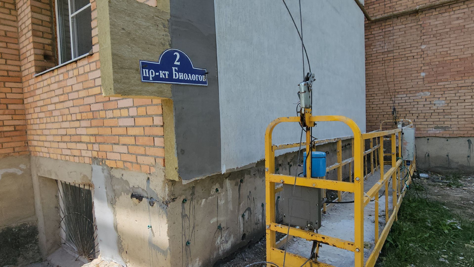 серпухов, поселок оболенск, проспект биологов, выездная администрация, укрепление фасада,