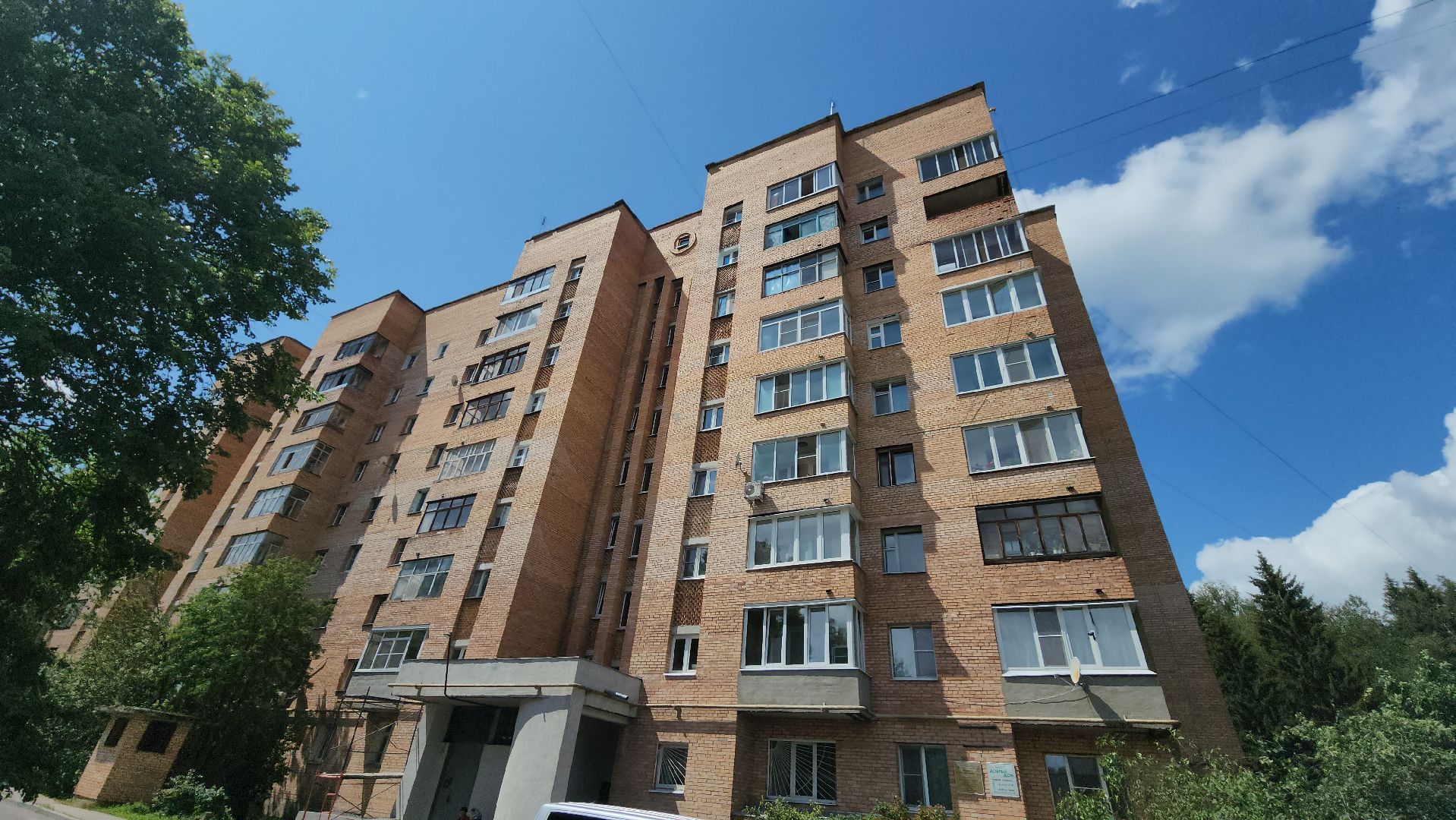 серпухов, поселок оболенск, проспект биологов, выездная администрация, укрепление фасада,