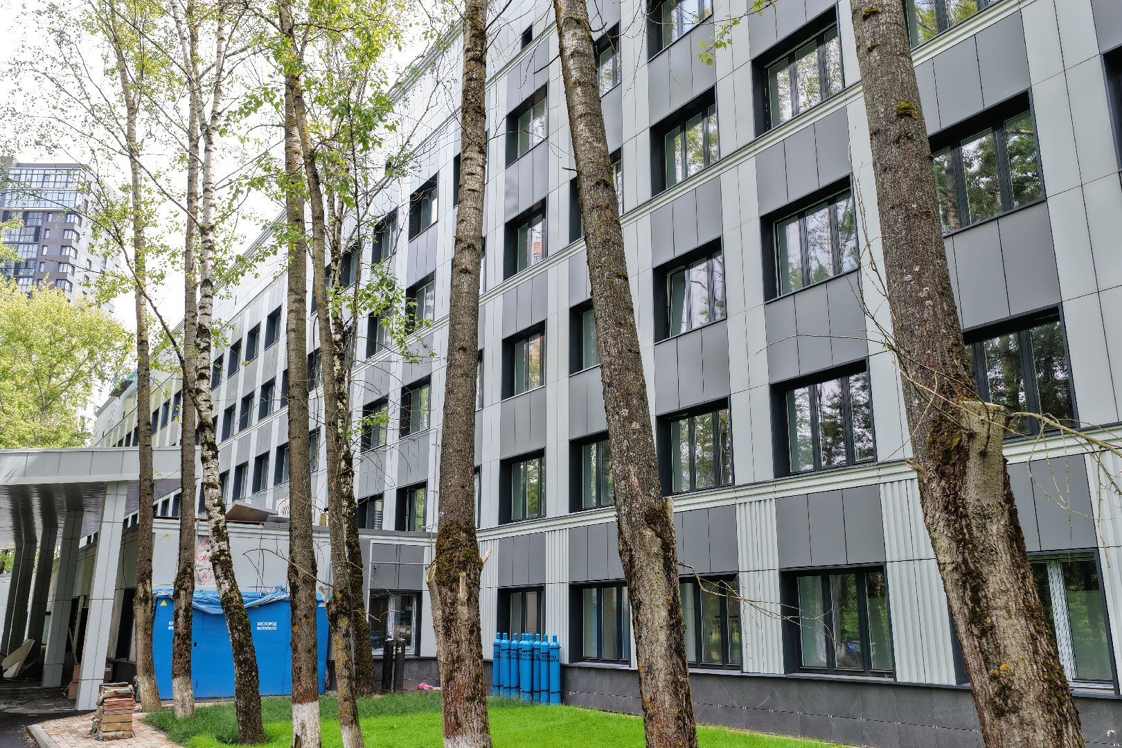 видео с коптера, хирургический корпус, медицина в одинцове,