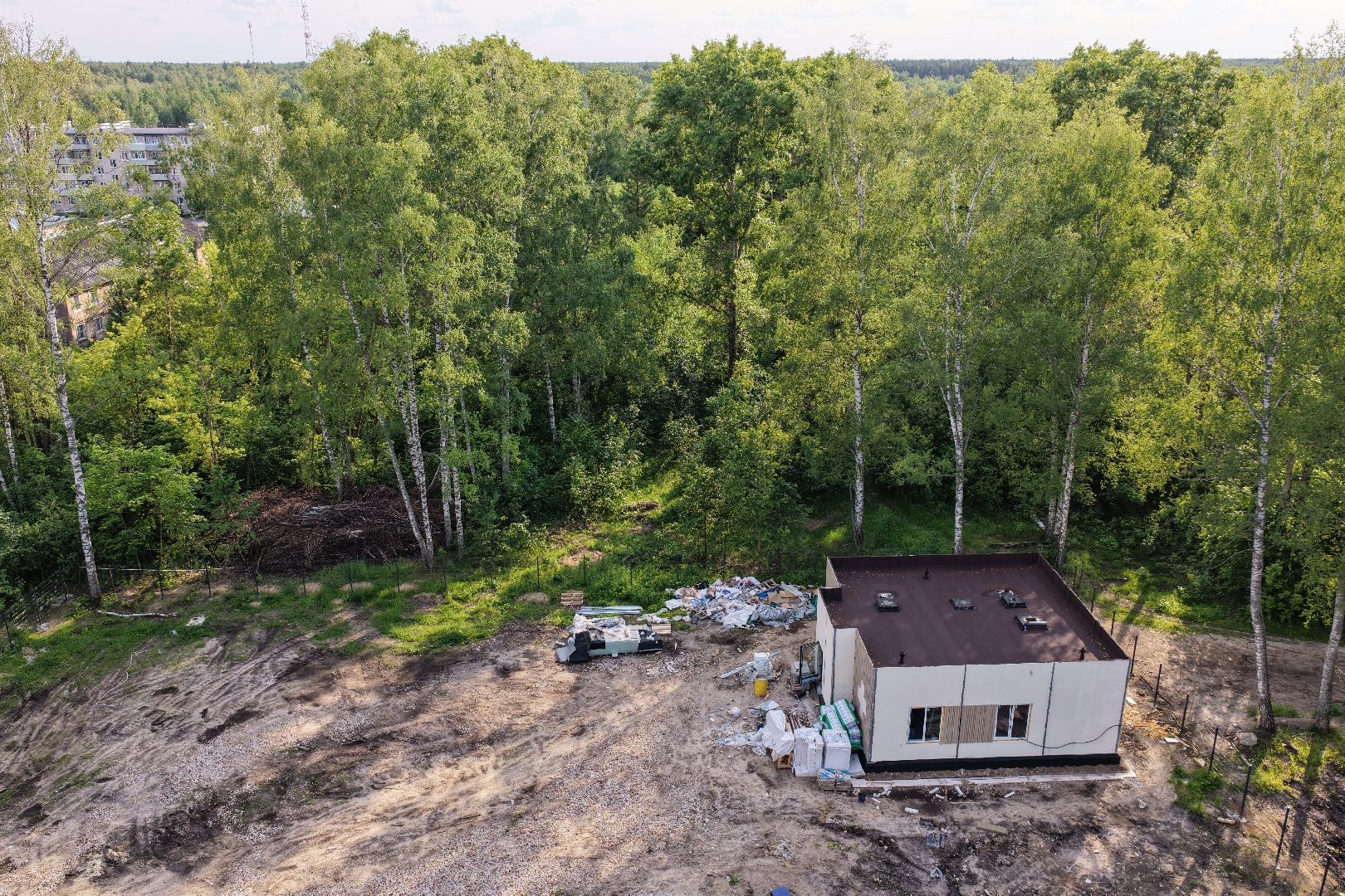 видео с коптера, Фельдшерский здравпункт в шатуре,