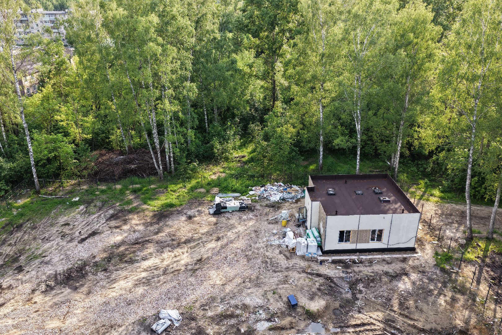 видео с коптера, Фельдшерский здравпункт в шатуре,