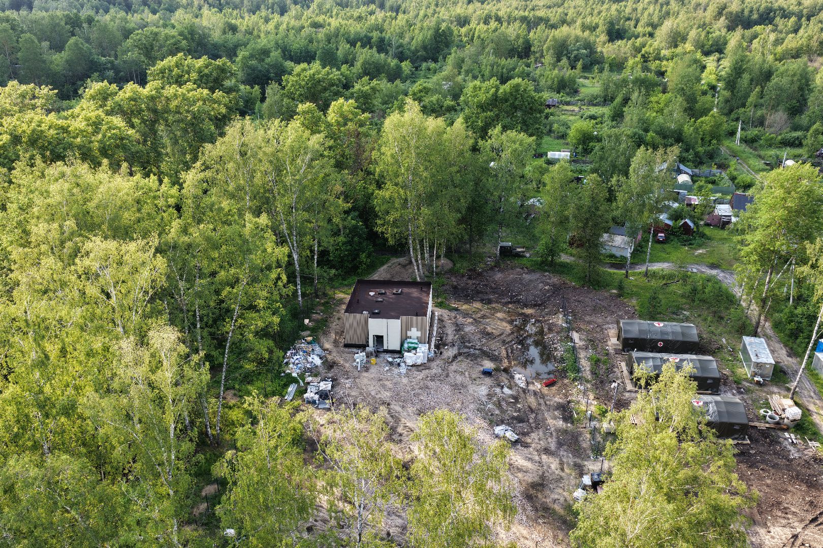 видео с коптера, Фельдшерский здравпункт в шатуре,