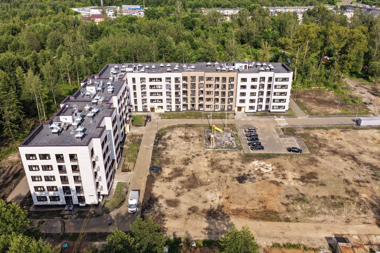 видео с коптера, дом для переселенцев в шатуре, переселение из аварийного жилья,