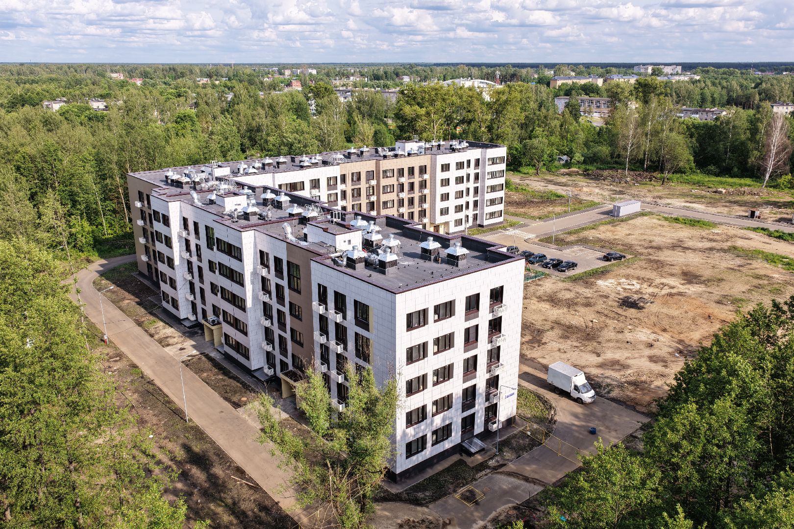 видео с коптера, дом для переселенцев в шатуре, переселение из аварийного жилья,