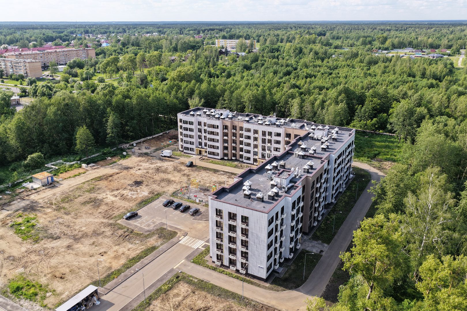 видео с коптера, дом для переселенцев в шатуре, переселение из аварийного жилья,